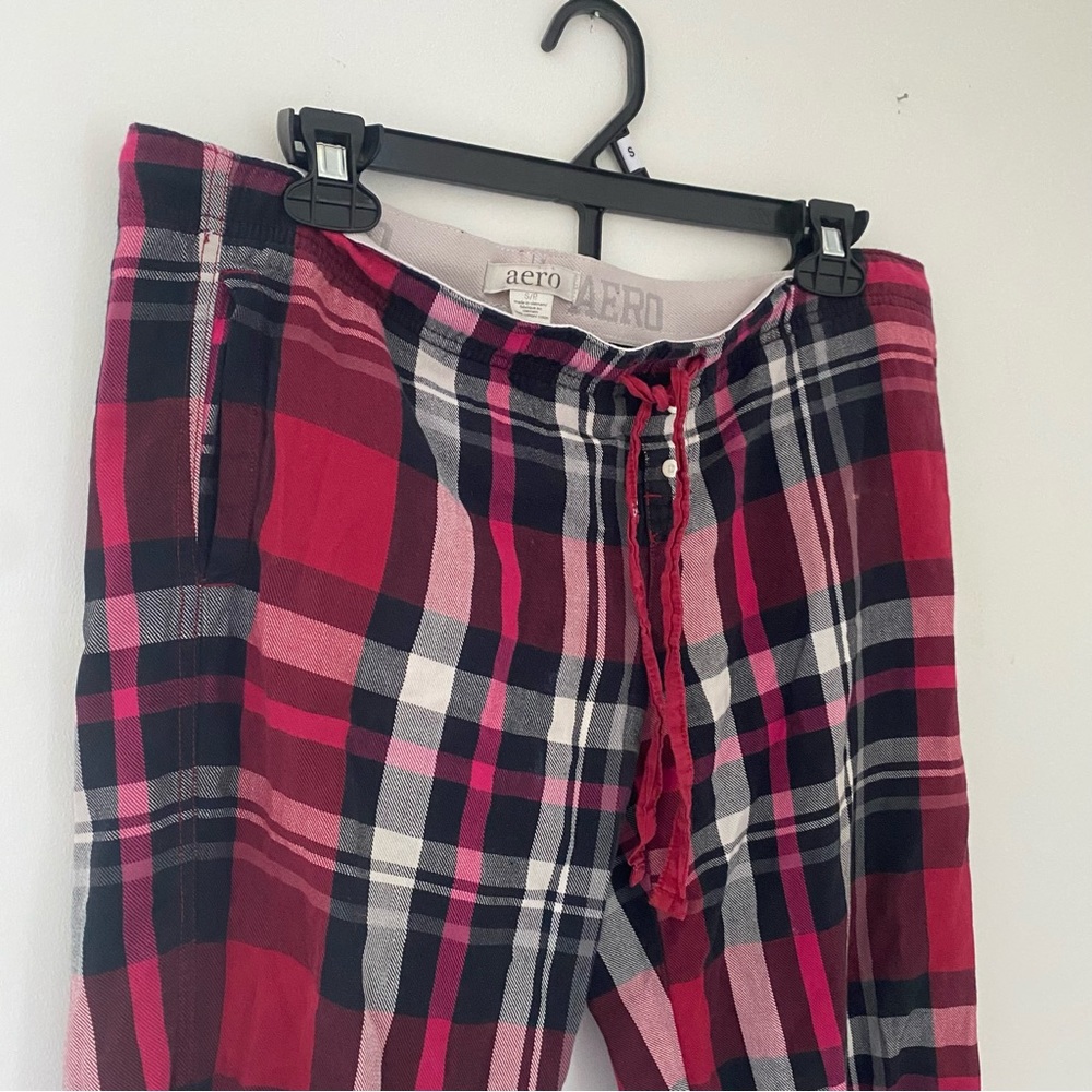 Aero Red Plaid Pajama Lounge Pants Comfy Low Rise
Size Small